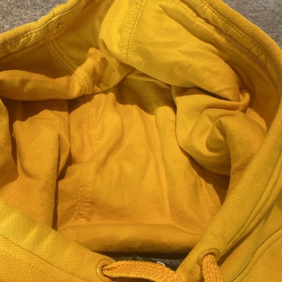 Nike ‘Base Ball’ L/S Hoodie Mustard Yellow Size XL *Small Flaw - Picture 7 of 8
